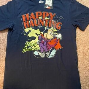 Disney Mickey Mouse Happy Haunts Halloween Dracula T-Shirt Mens Medium Nwt